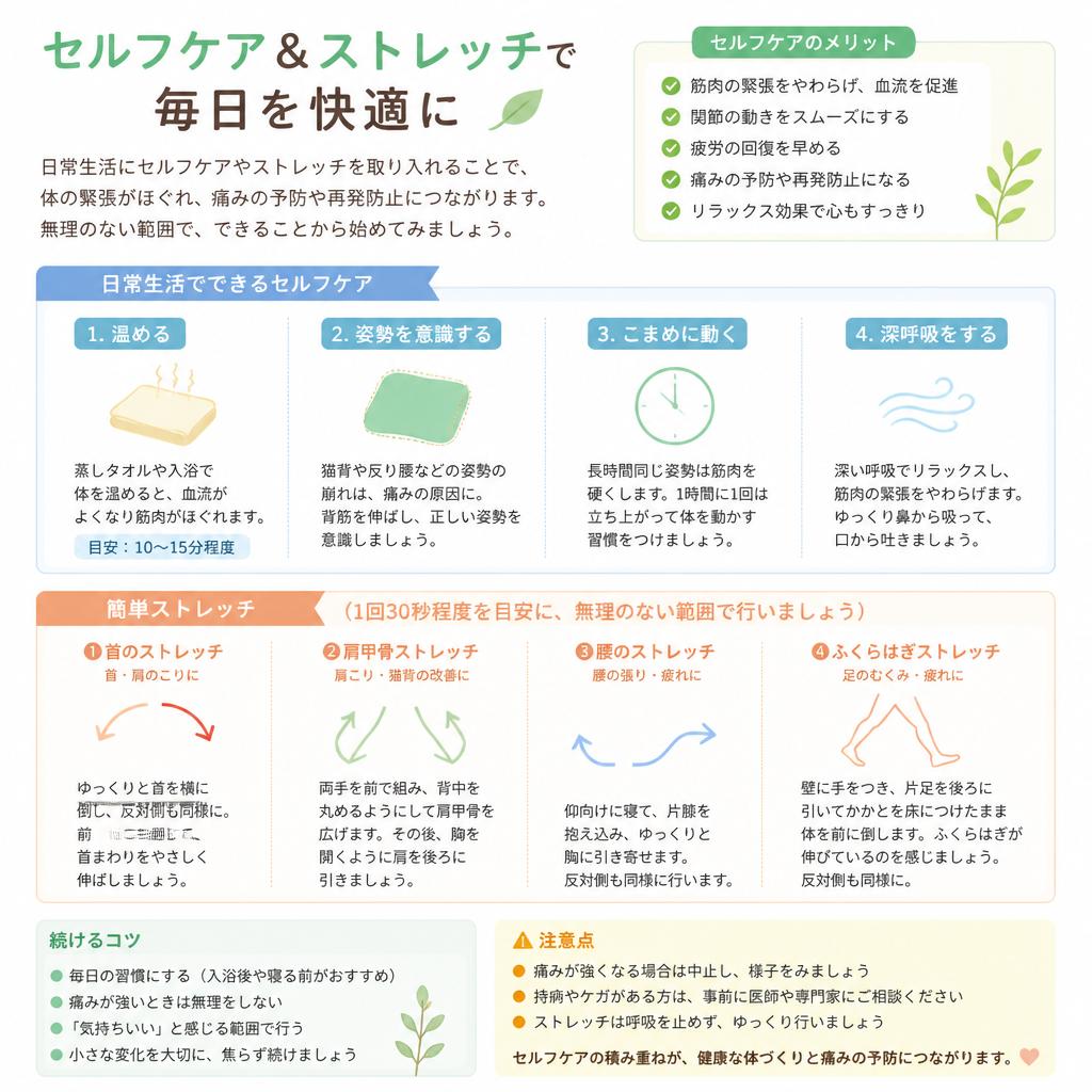5. 自宅でできるセルフケア