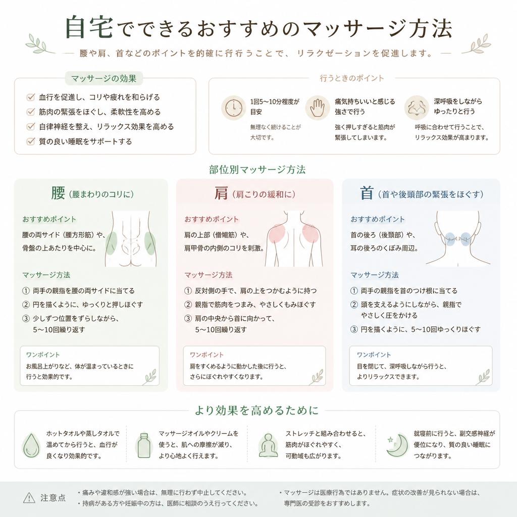 自宅でできる簡単マッサージ