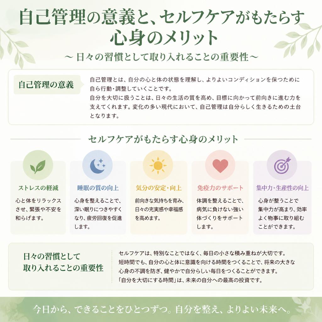 セルフケアの重要性