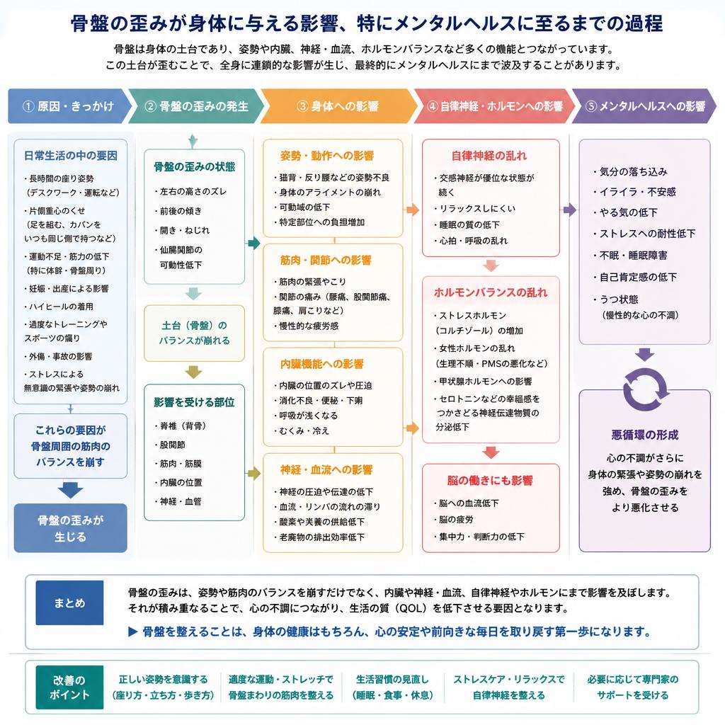 骨盤の歪みとその影響