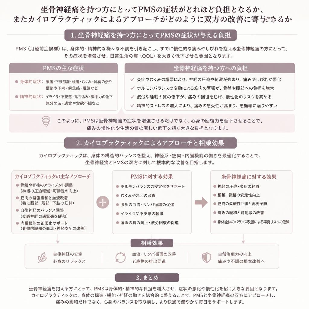 坐骨神経痛とPMSの関係