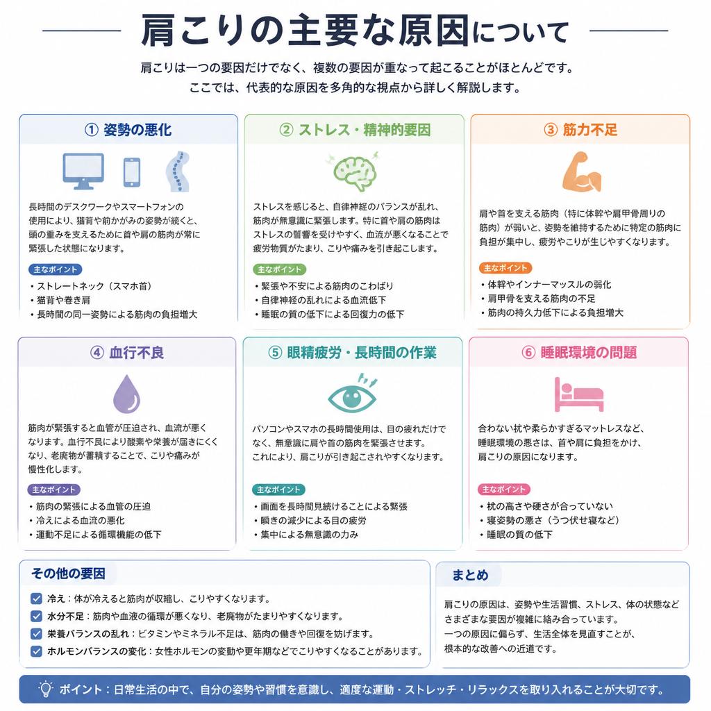 2. 肩こりの原因を探る