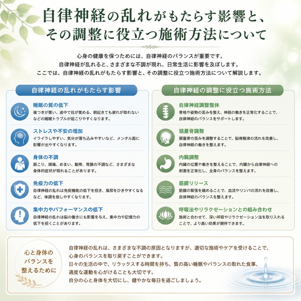 5. 自律神経調整の重要性