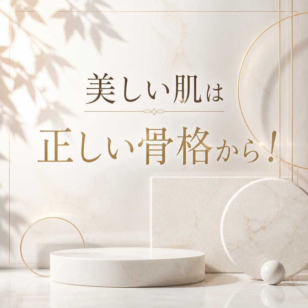 美しい肌は正しい骨格から！